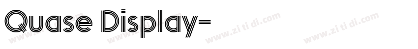 Quase Display字体转换 Quase Display字体转换